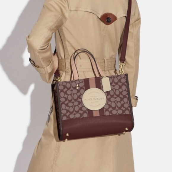 Coach Tan and Brown Signature Handbag - Picture 9 of 9